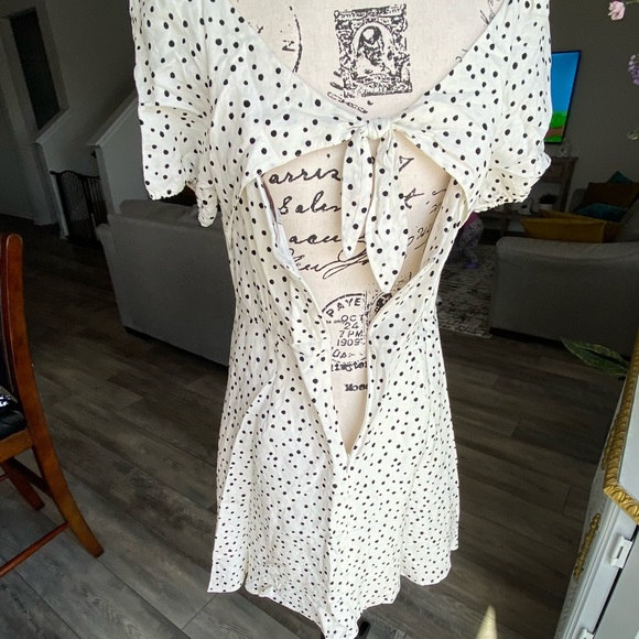 LOFT, polka dot, open back dress.#7 - Picture 9 of 16